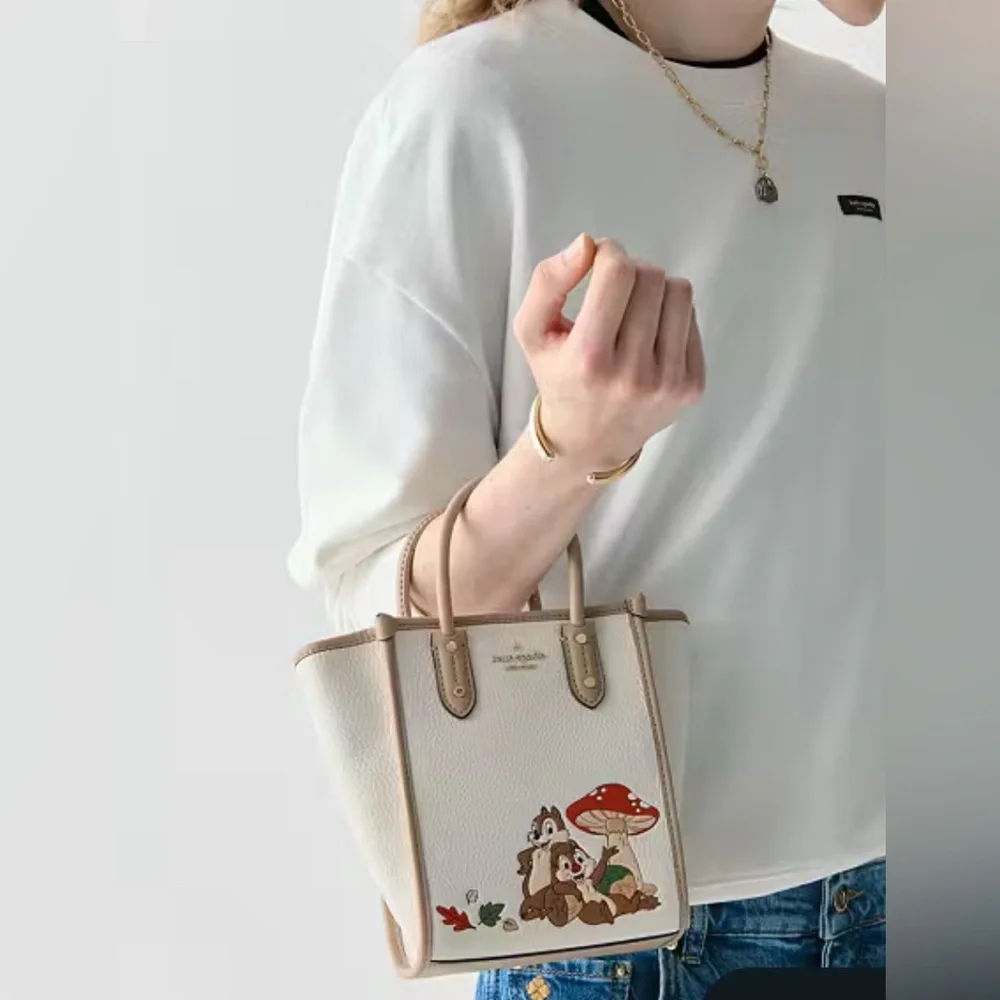 Kate Spade x Disney NWT Chip N Dale Mini Ella Tote Limited Edition - Picture 3 of 17